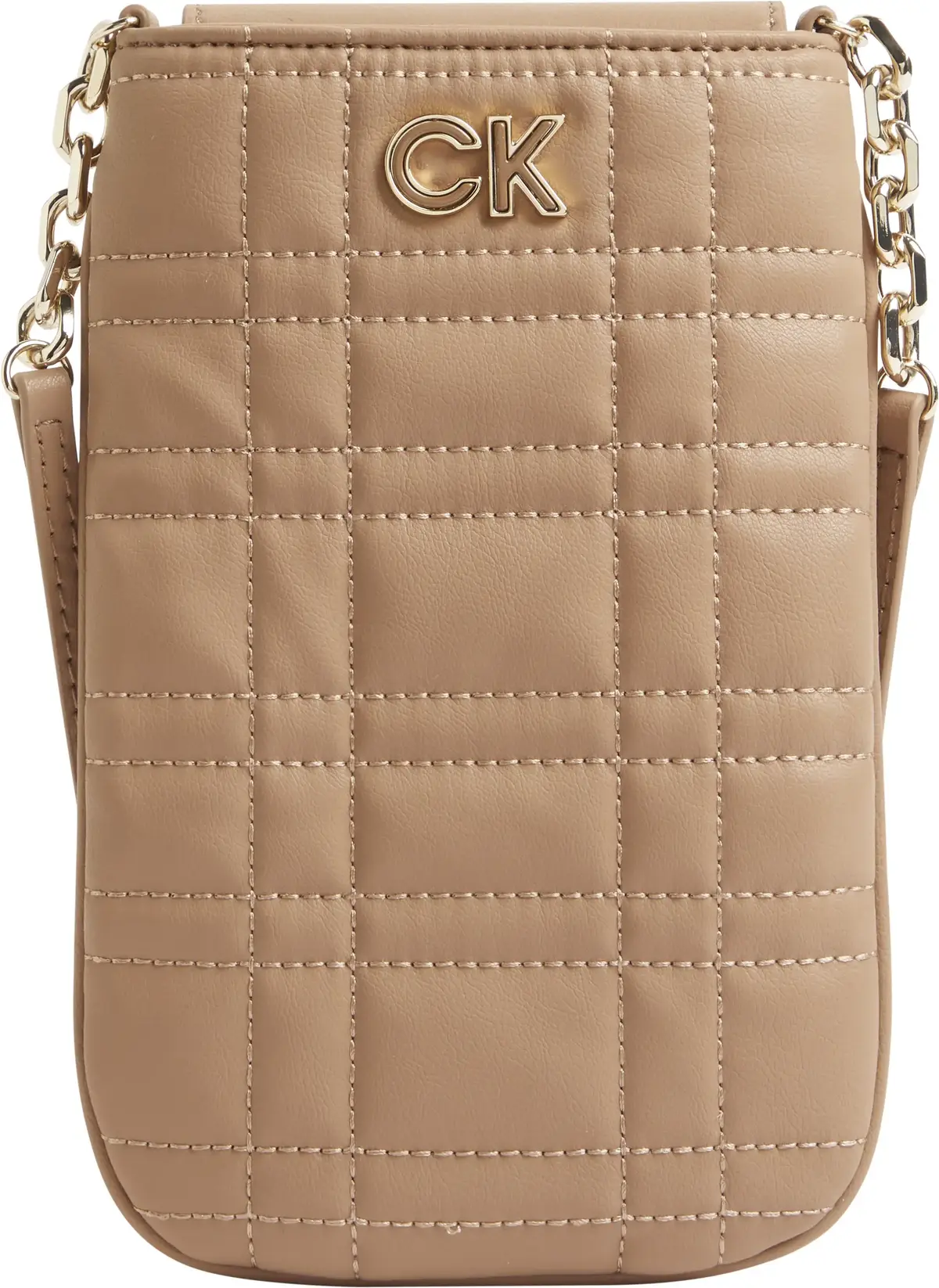 Calvin Klein RE-LOCK QUILT PHONE Erkek Kahverengi Çanta