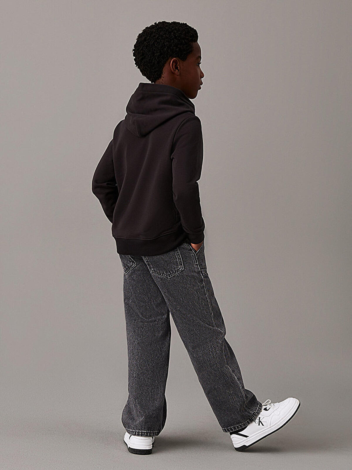 Calvin Klein INST. LOGO REG. TERR, BEH Siyah Unisex Sweatshirt