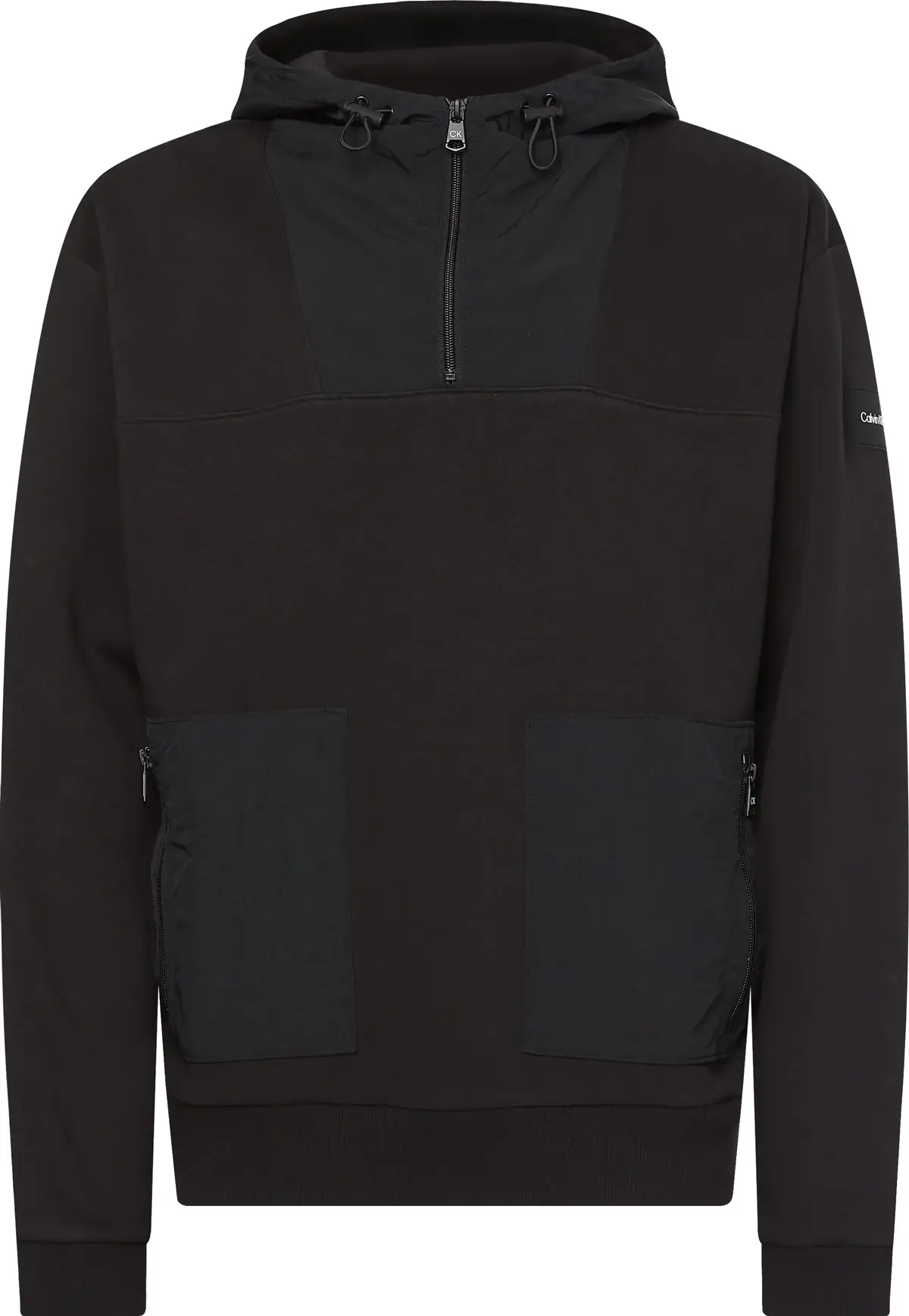 Calvin Klein TECH REPREVE COMFORT Erkek Siyah Hoodie