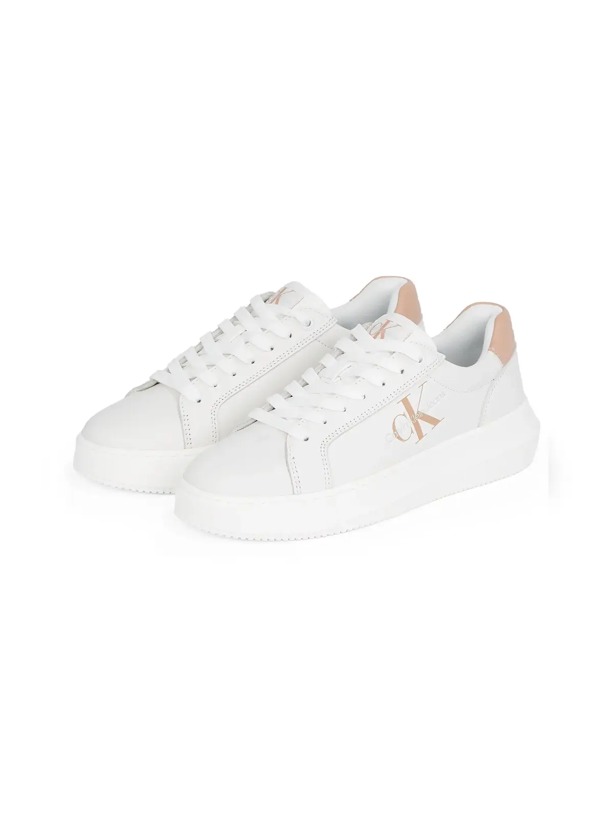 Calvin Klein CHUNKY CUPSOLE MONO Beyaz Kadın Spor Ayakkabı & Sneaker