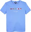 Tommy Hilfiger MULTI FLAG EMB REG T, C30 Mavi Erkek Çocuk T-Shirt & Polo