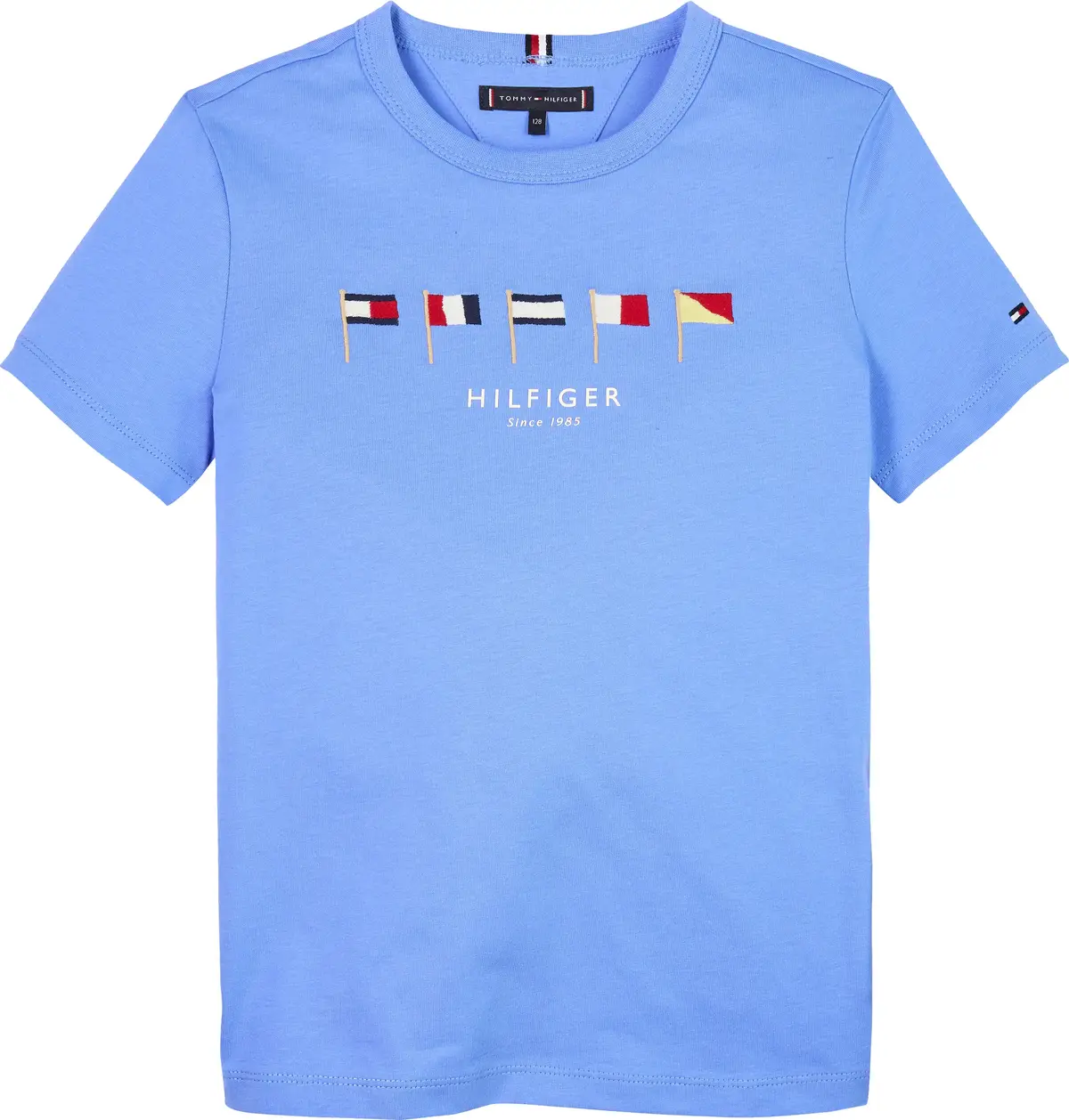 Tommy Hilfiger MULTI FLAG EMB REG T, C30 Mavi Erkek Çocuk T-Shirt & Polo