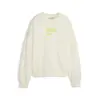 Puma DOWNTOWN Oversized Crew Bej Kadın Sweatshirt
