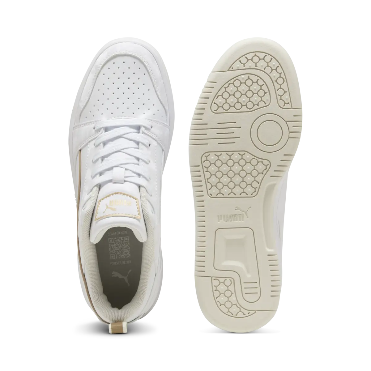 Puma Rebound v6 Low DayINight Beyaz Erkek Spor Ayakkabı & Sneaker