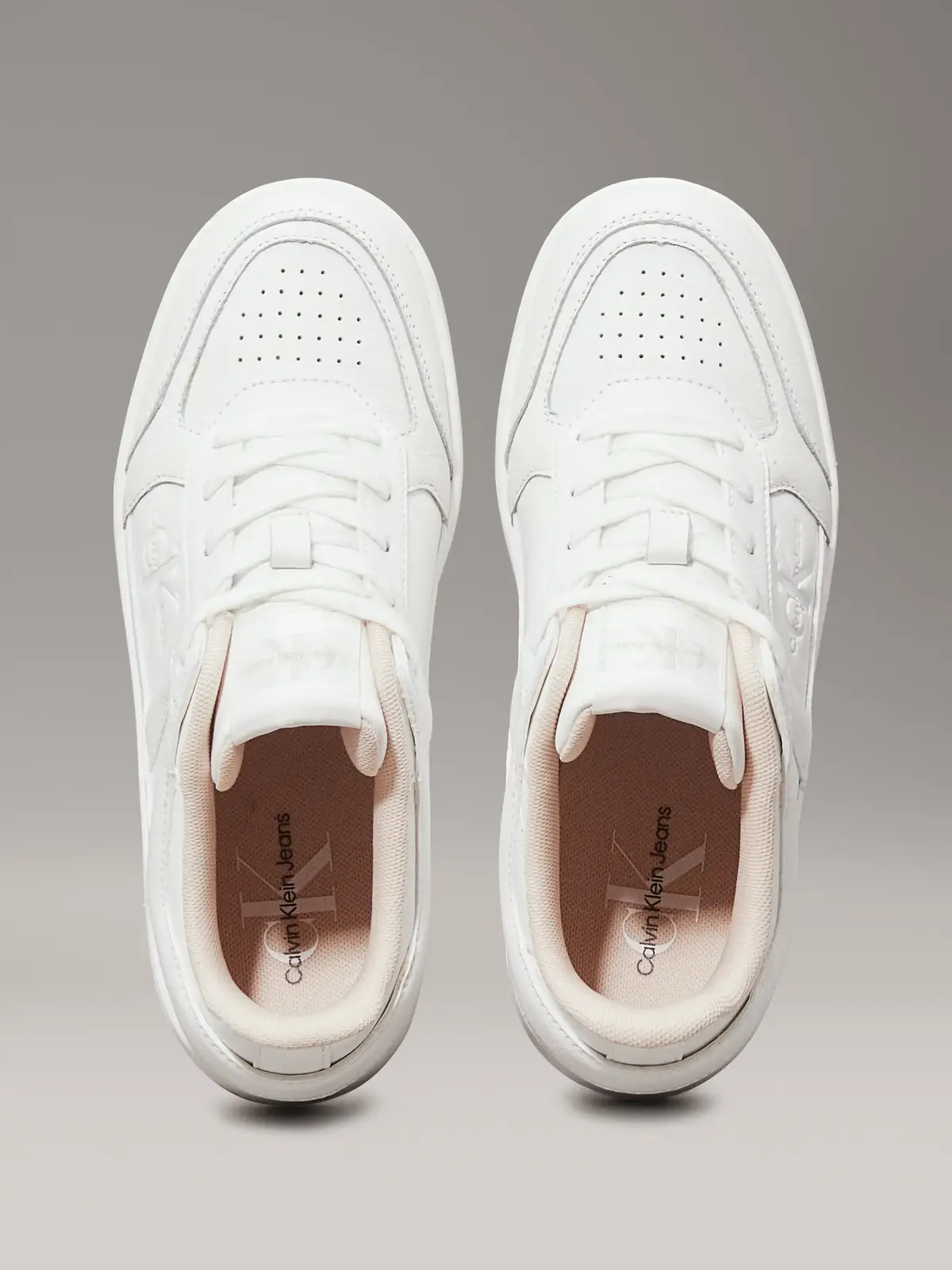 Calvin Klein BASKET CUPSOLE LOW M, 0LA Beyaz Kadın Spor Ayakkabı & Sneaker