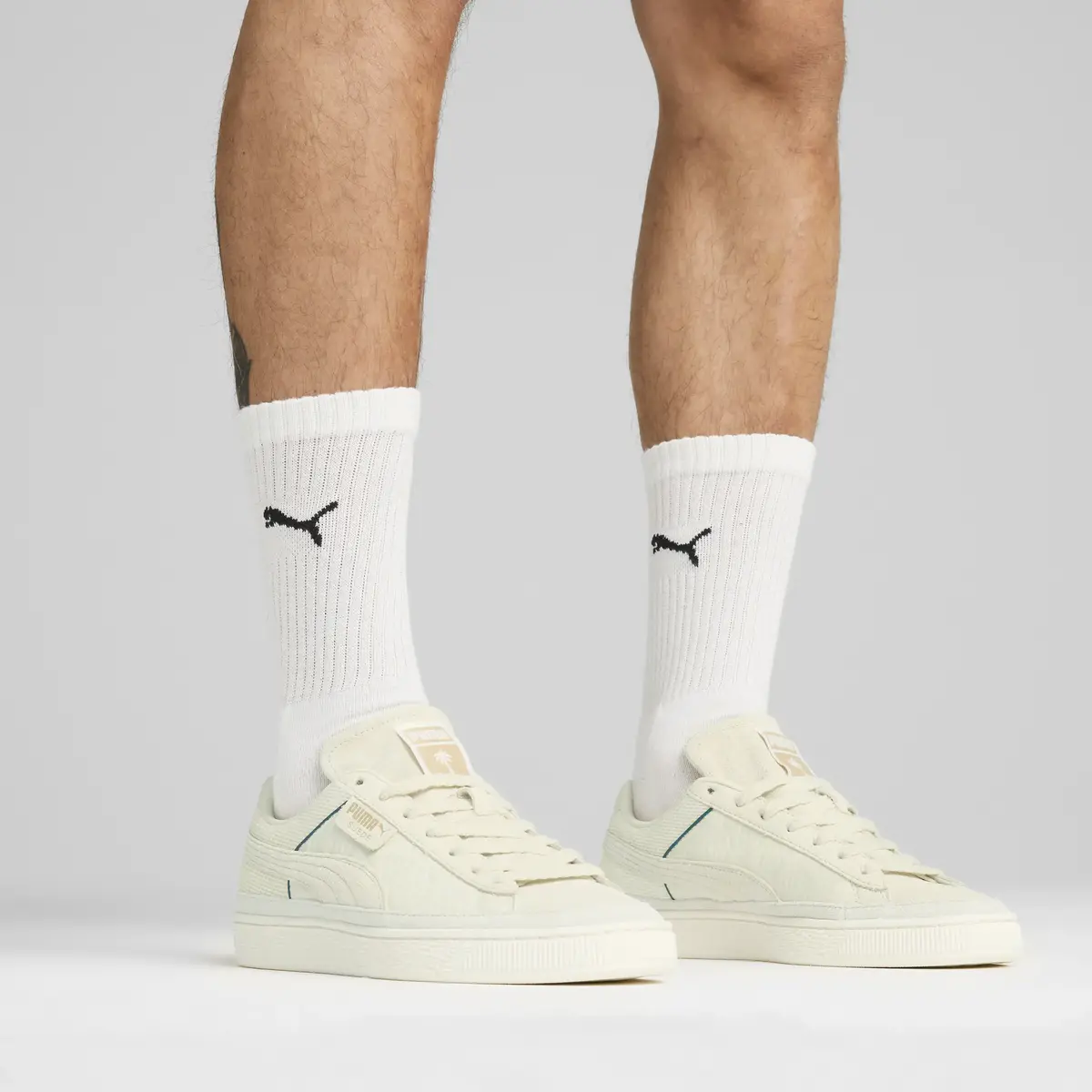 Puma Suede PALM TREE CREW Beyaz Unisex Günlük Spor Ayakkabı