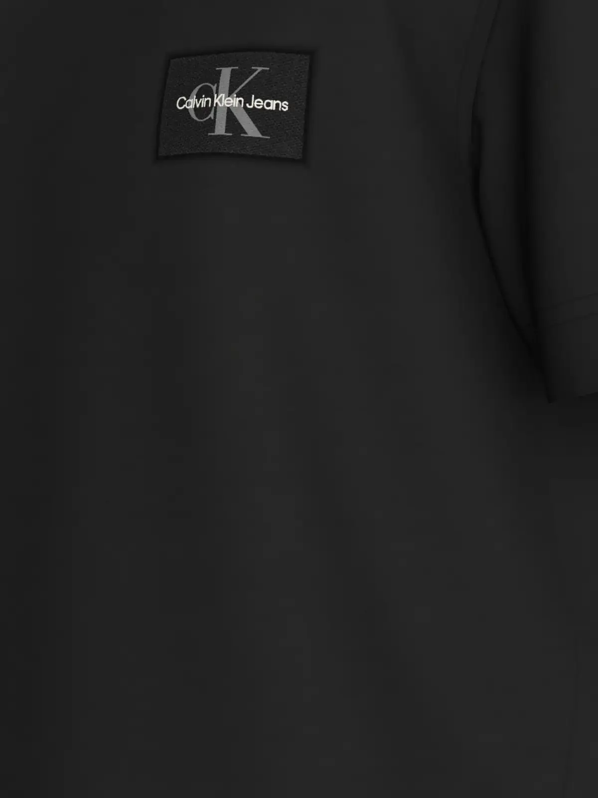Calvin Klein WOVEN LABEL REGULAR, BEH Siyah Erkek T-Shirt & Polo