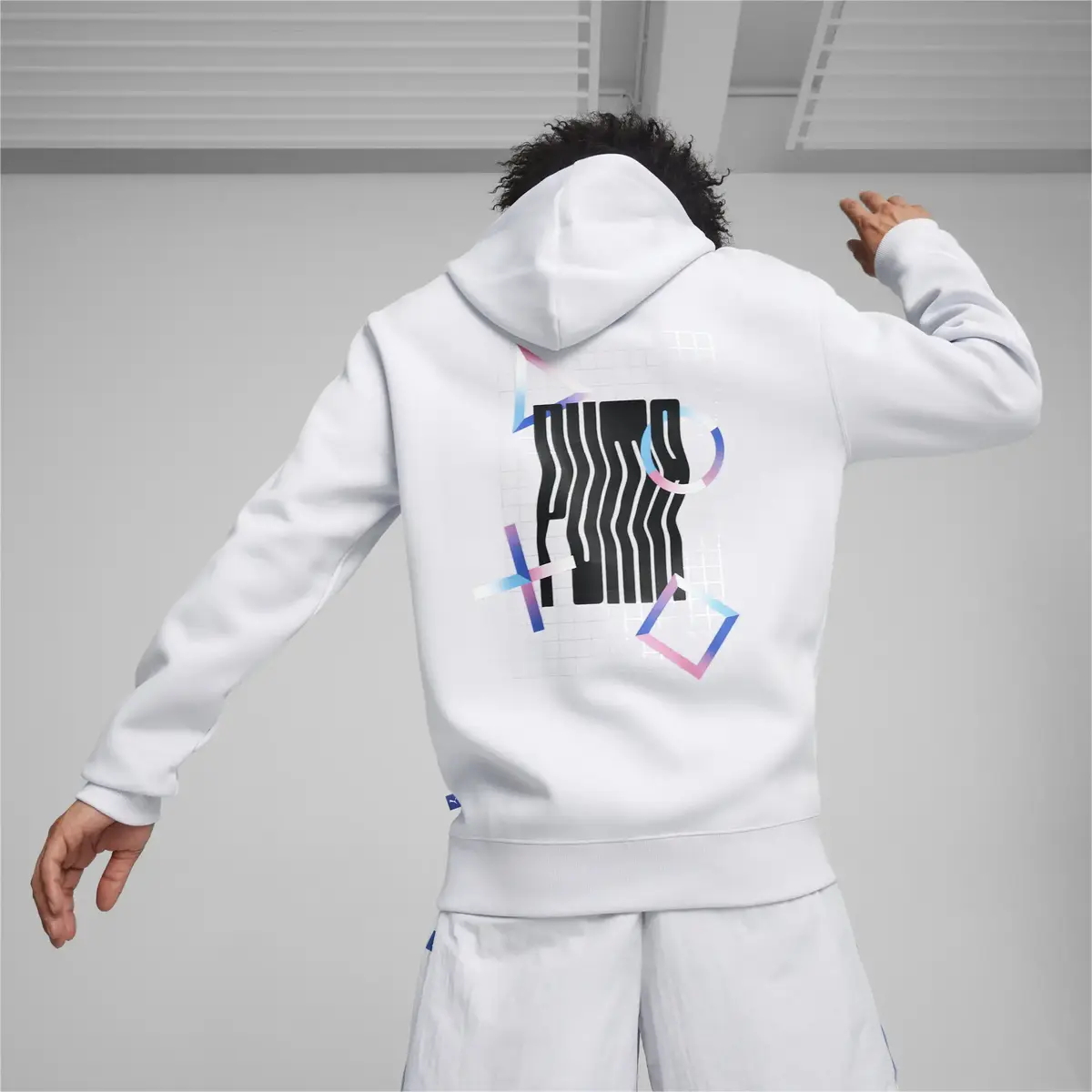 Puma X PLAYSTATION Graphic Hoodie DK Açık Gri Erkek Sweatshirt