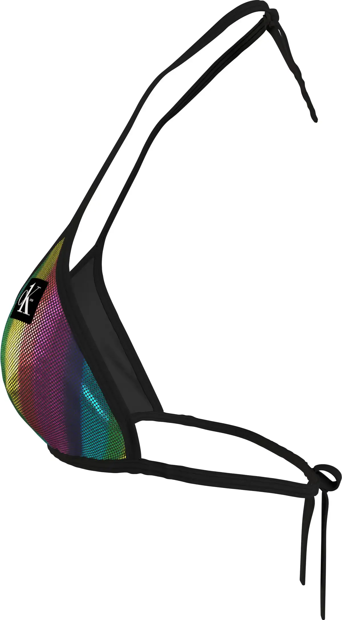 Calvin Klein TRIANGLE-RP-PRINT Kadın Renkli Bikini Üstü