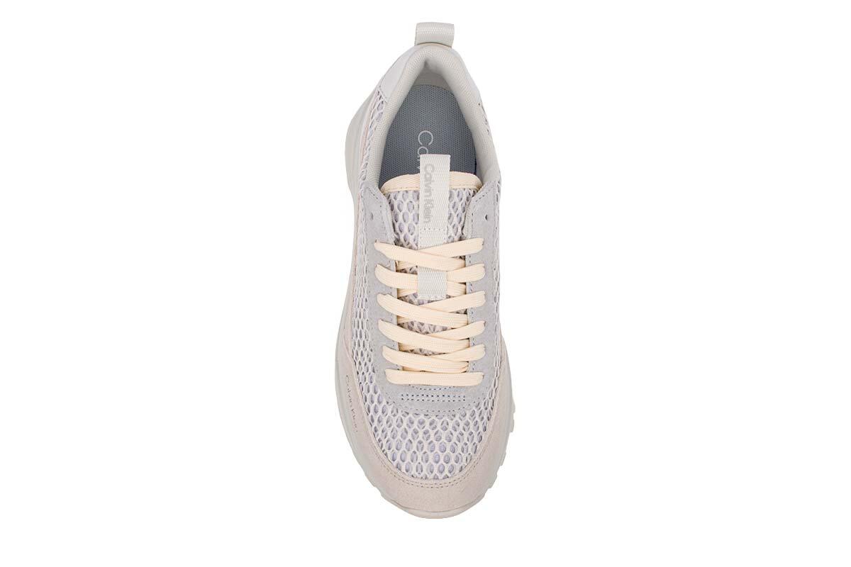 Calvin Klein HIKE RUNNER LACE UP TECHMIX Krem Kadın Spor Ayakkabı
