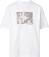 Calvin Klein TV DISRUPTED MONOGRA Erkek Beyaz T-Shirt