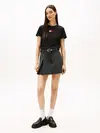 Tommy Hilfiger TJW REG PARTY FLAG T Siyah Kadın T-Shirt