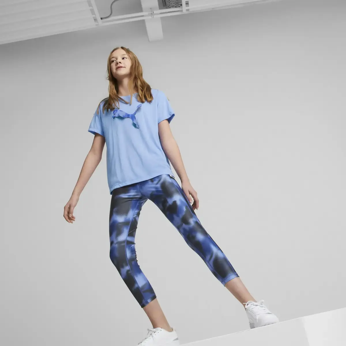 Puma MODERN SPORTS Tee Mavi Kadın T-Shirt