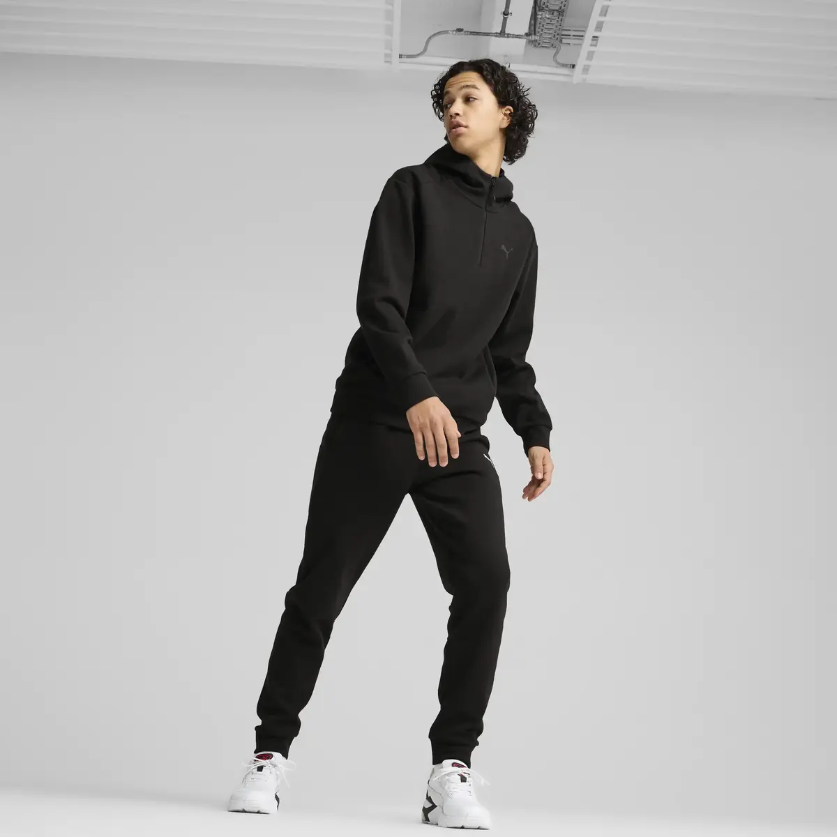 Puma RAD/CAL Hooded Half-Zip Siyah Erkek Sweatshirt