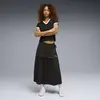 Puma T7 Midi Pleated Skirt Siyah Kadın Elbise-Etek