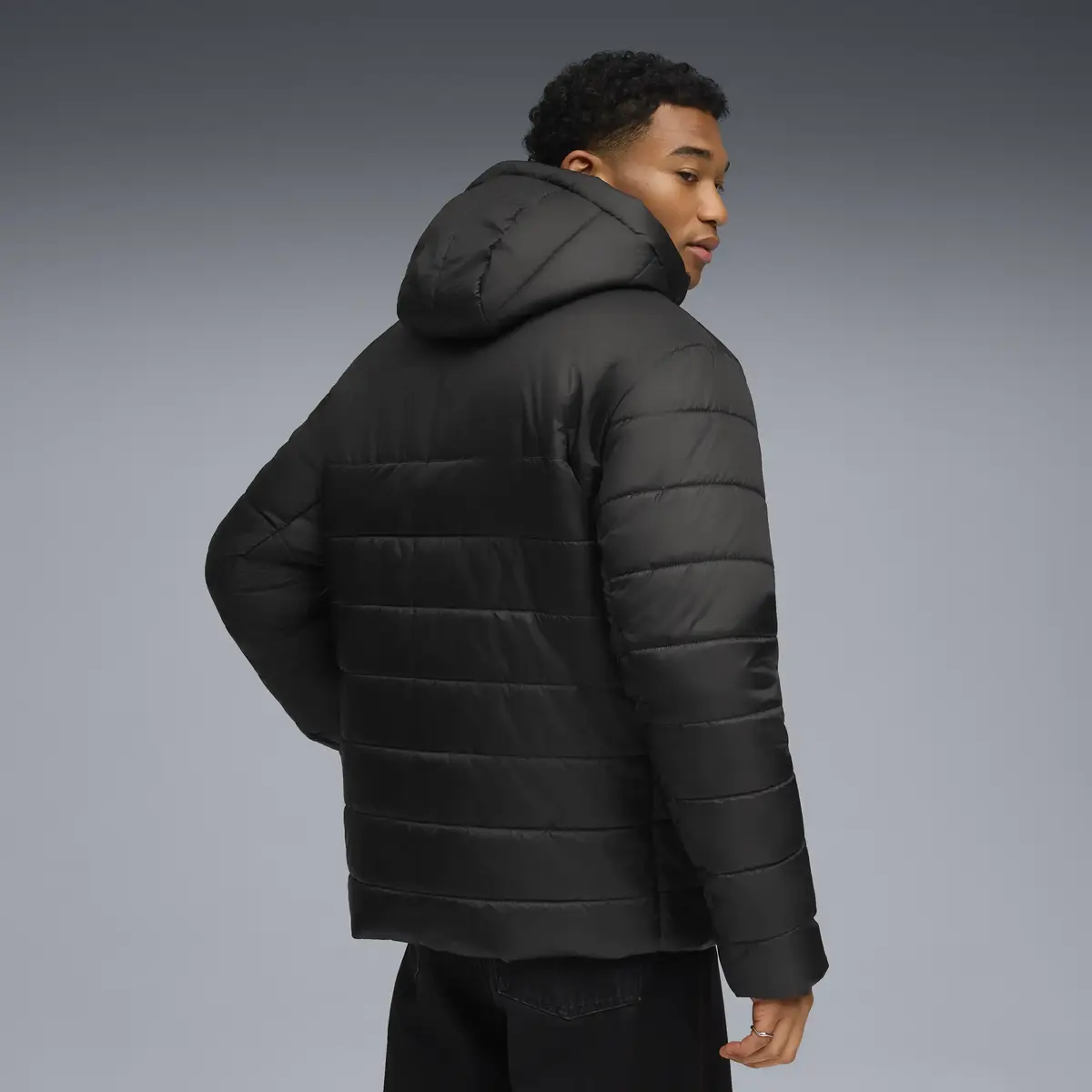 Puma ESS Hooded Padded Jacket Siyah Erkek Sweatshirt