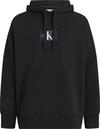 Calvin Klein OVERSIZED PATCHED HO Erkek Siyah Hoodie