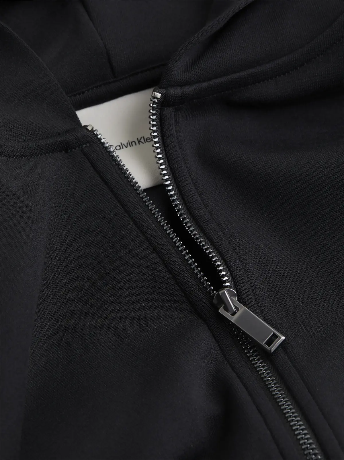 Calvin Klein SATIN CK REGULAR ZI, BEH Siyah Kadın Sweatshirt