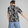 Puma ESS+ CLASS ACT AOP Tee Siyah Kadın T-Shirt