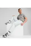Puma ESS ELEVATED Embroidered Tee Gri Erkek T-Shirt