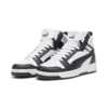 Puma Rebound V6 Mid Jr Siyah Beyaz Genç Spor Ayakkabı