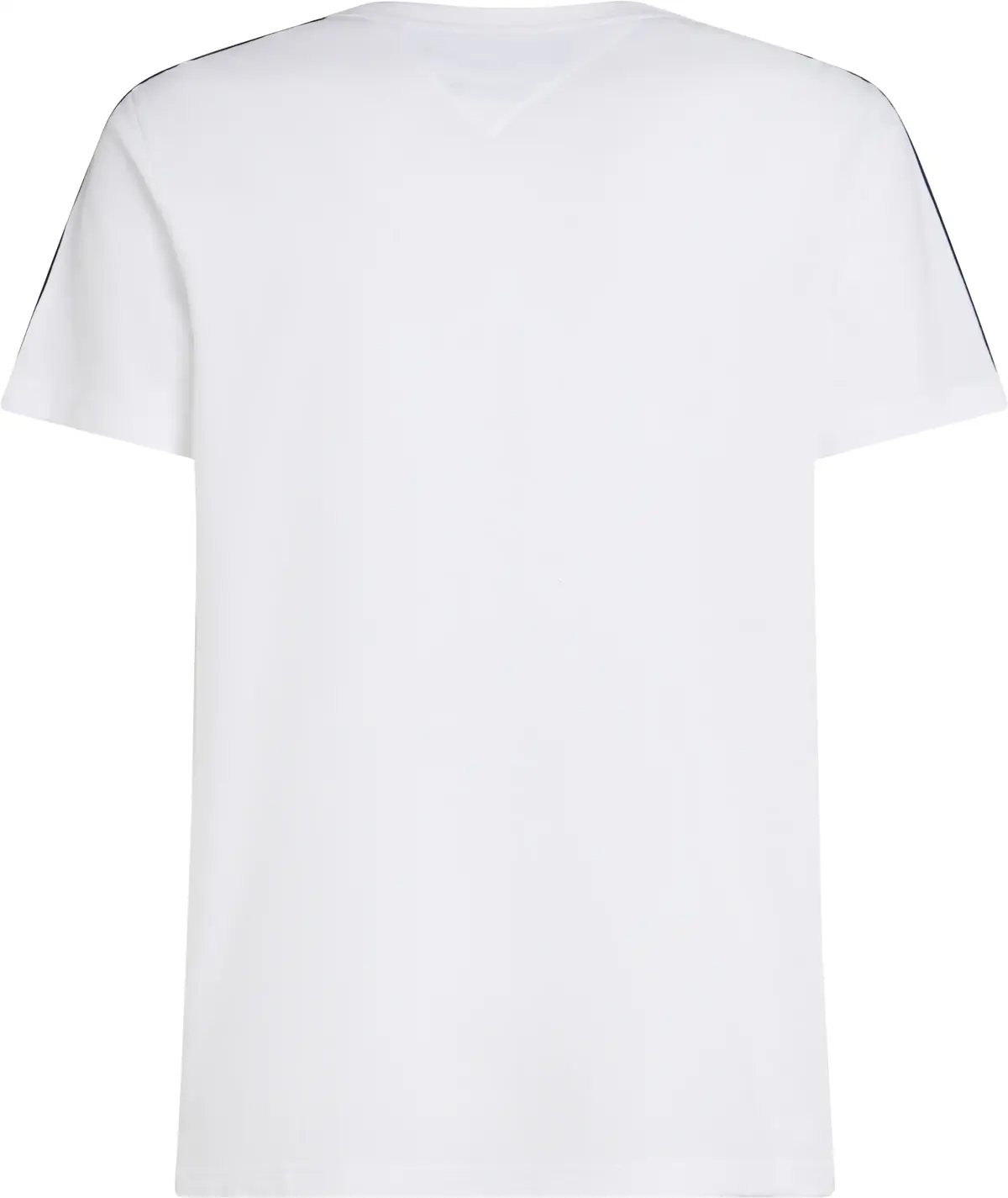 Tommy Hilfiger GLOBAL STRIPE TAPE T, YBR Beyaz Erkek T-Shirt & Polo