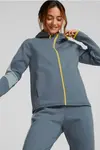 Puma Evostripe Full-Zip Hoodie Lacivert Kadın Fermuarlı Hoodie