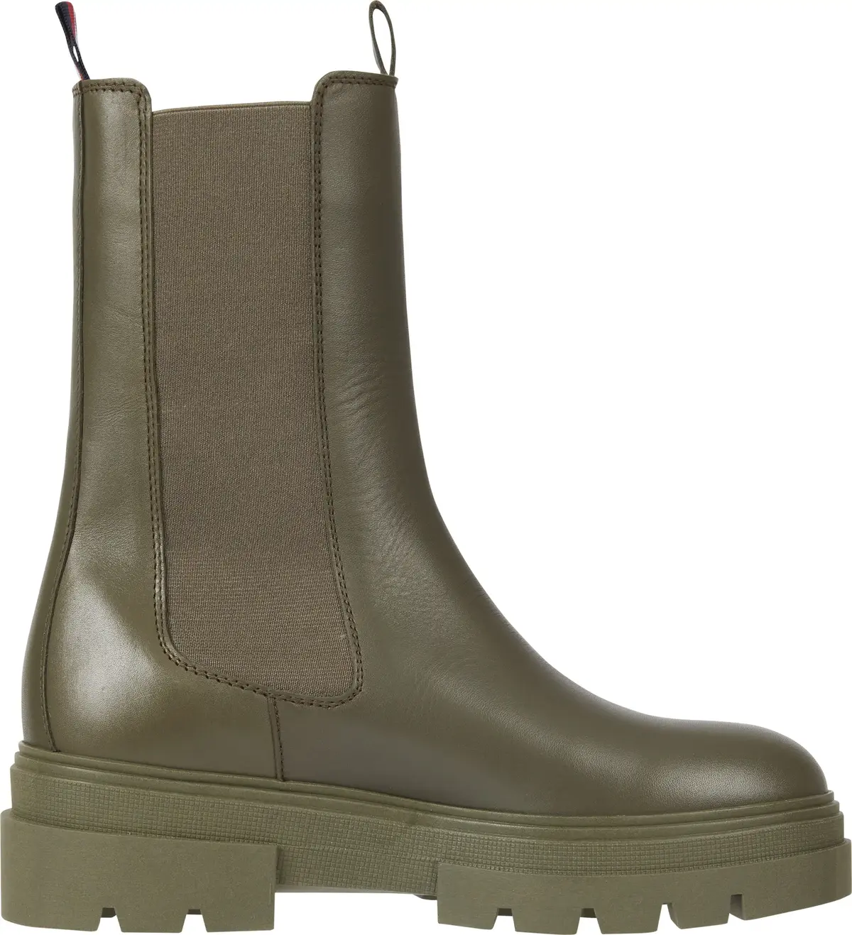 Tommy Hilfiger MONOCHROMATIC CHELSE Kadın Haki Bot