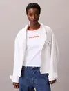 Calvin Klein SS RETRO LOGO GRAPHIC TEE Beyaz Kadın Tişört Calvin Klein SS RETRO LOGO GRAPHIC TEE Beyaz Kadın Tişört
