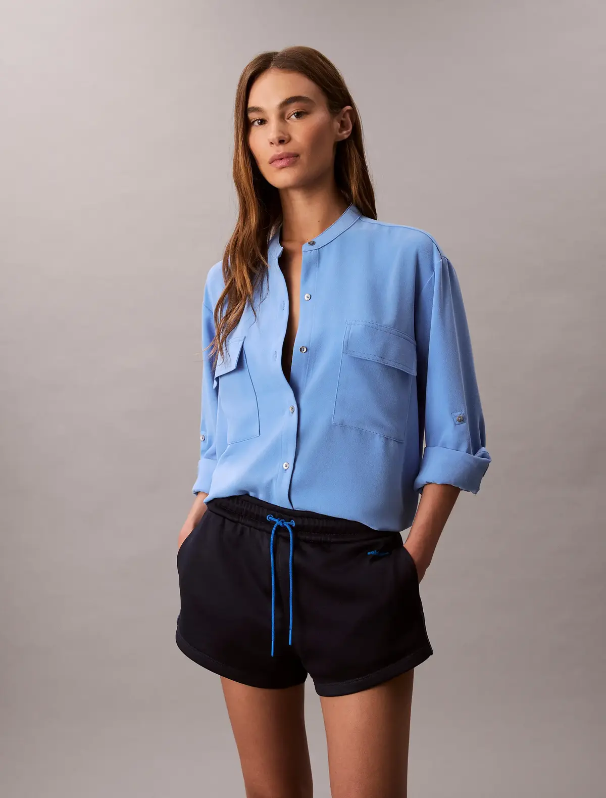 Calvin Klein HIGH SHINE FRENCH Kadın Mini Şort
