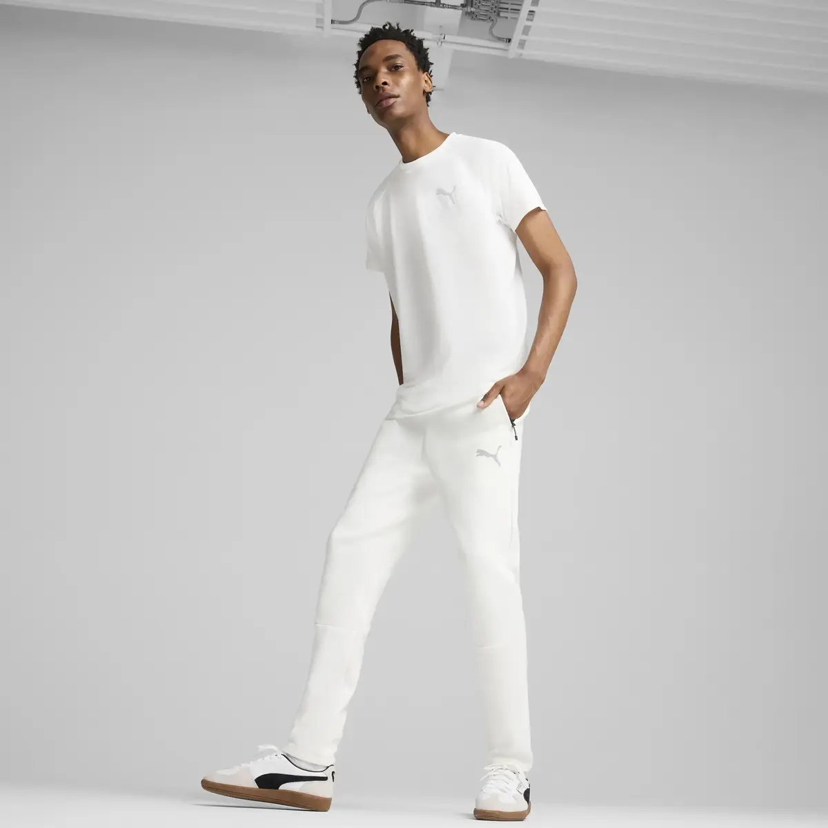 Puma EVOSTRIPE Tee Beyaz Erkek T-Shirt