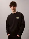 Calvin Klein PREMIUM FLEECE LOGO, UB1 Siyah Erkek Sweatshirt