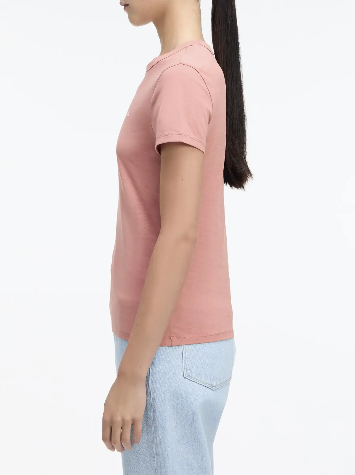 Calvin Klein CK EMB GRAPHIC SLIM, GDA Pembe Kadın T-Shirt & Polo