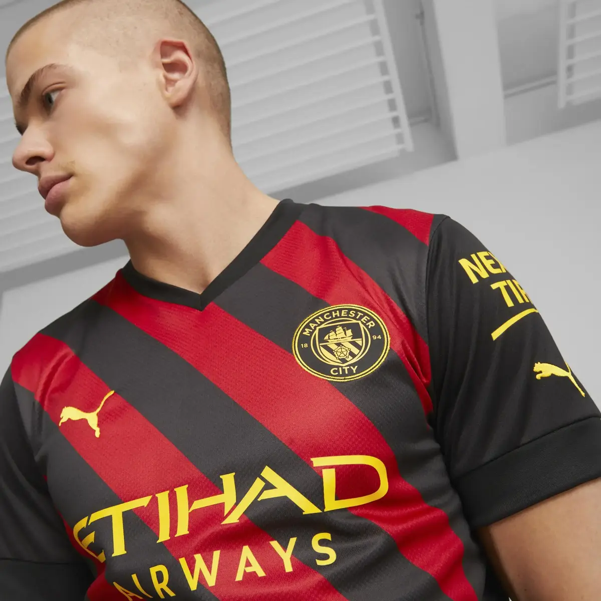 Puma Mcfc Away Jersey Replica Erkek Takım Forması