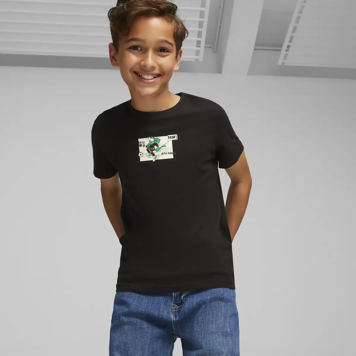 Puma CLASSICS SUPER PUMA Tee B Siyah Erkek T-Shirt