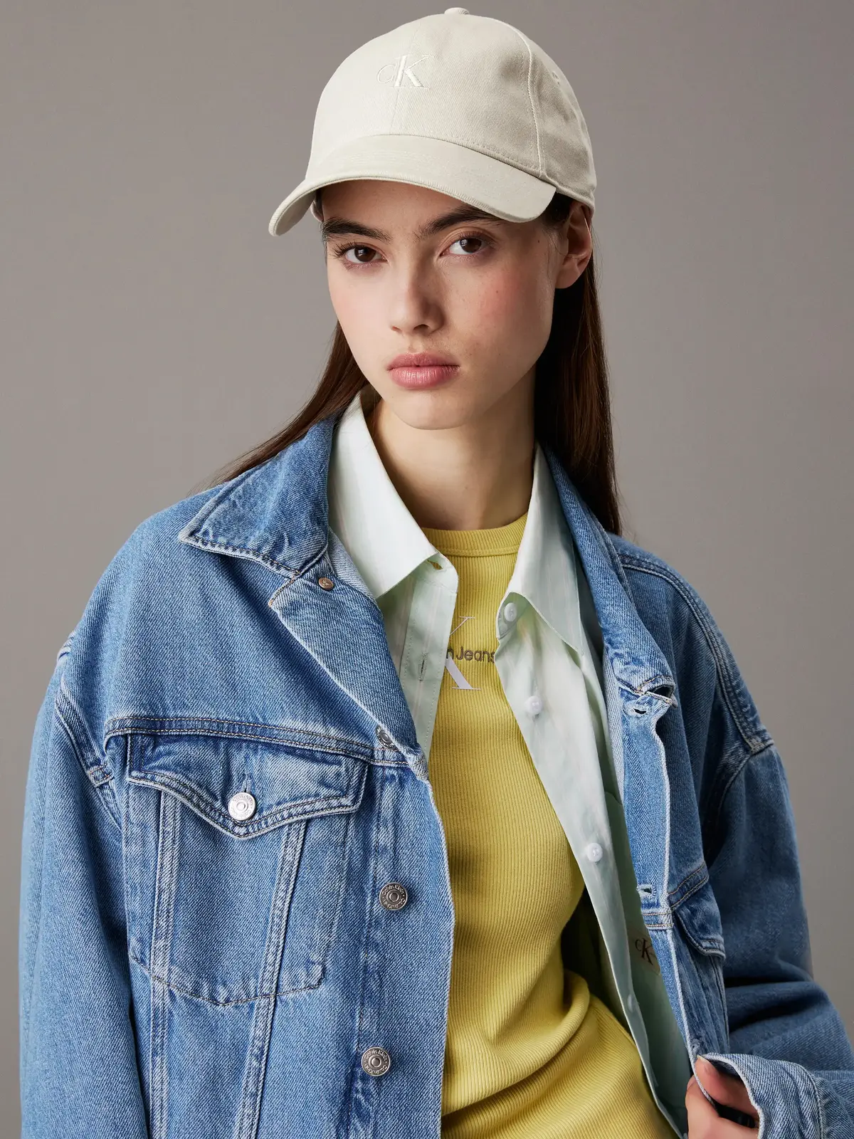 Calvin Klein MONOGRAM EMBROIDERY, WGY Bej Kadın Şapka