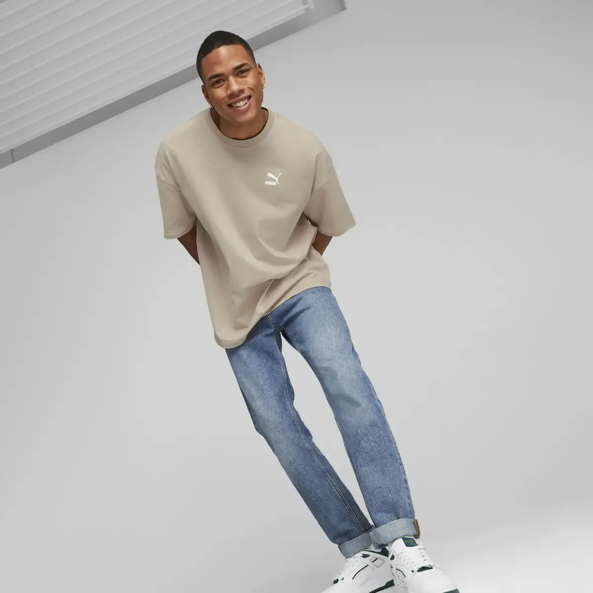 Puma CLASSICS Oversized Tee Granola Erkek/Unisex T-Shirt