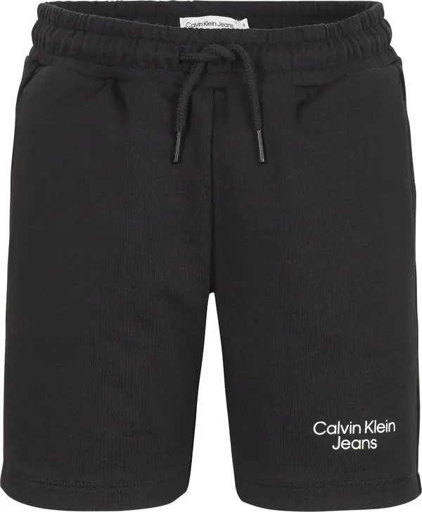 Calvin Klein STACKED LOGO RELAXED Erkek Siyah Şort