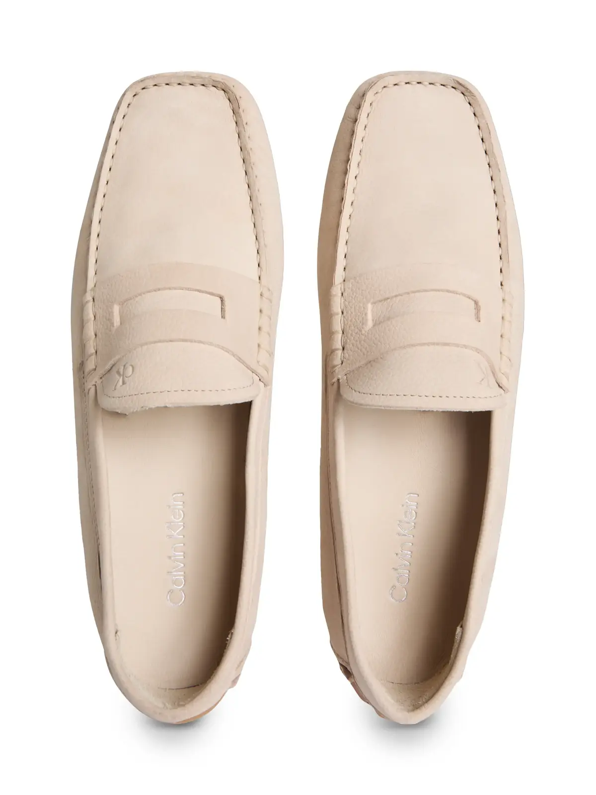 Calvin Klein DRIVER PENNY Erkek Bej LOAFER Nubuk Ayakkabı