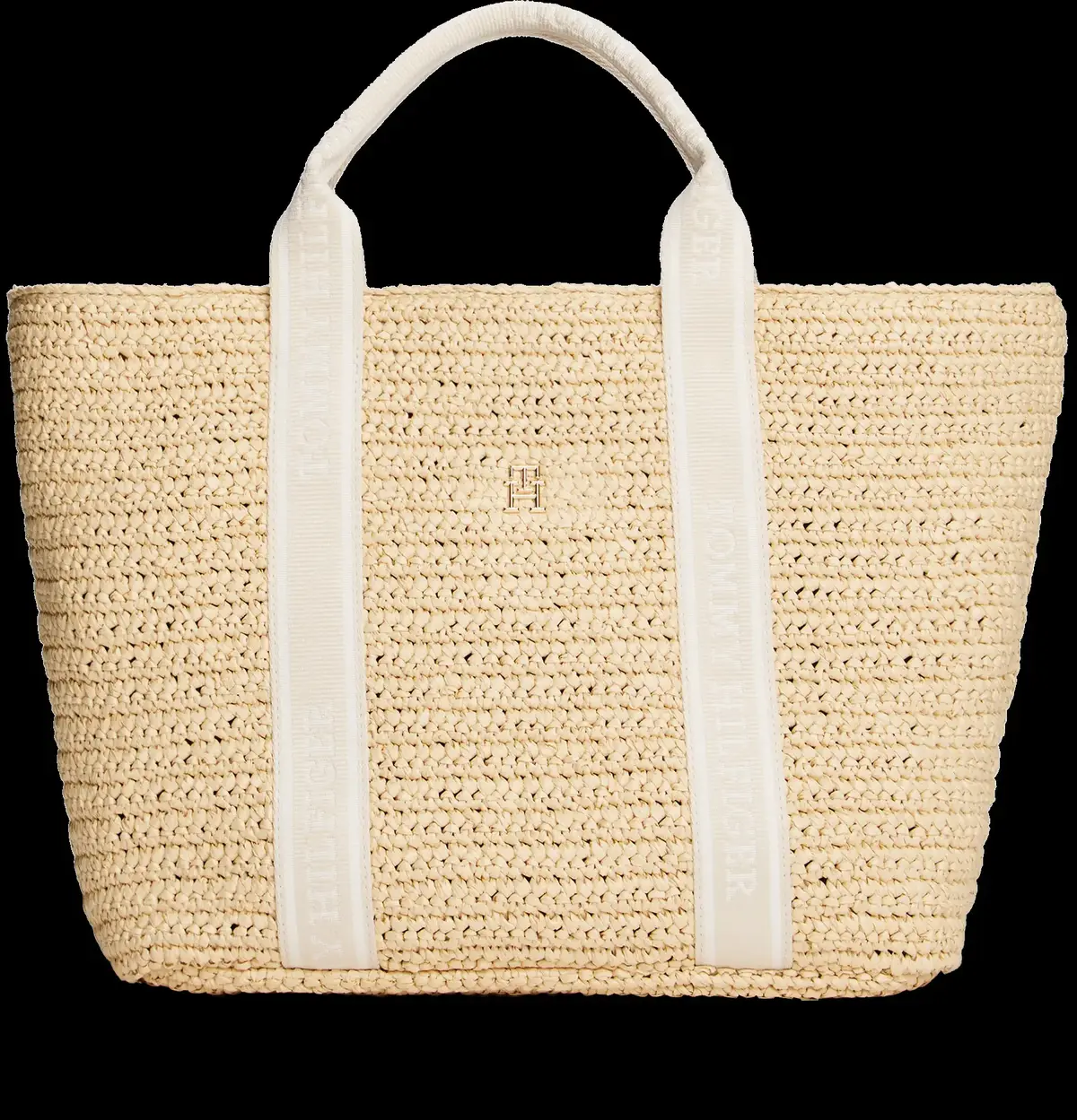 Tommy Hilfiger TH SPRING LOGO TOTE, AA8 Krem Kadın Çanta & Cüzdan