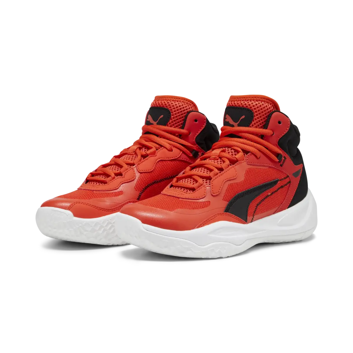 Puma Playmaker Pro Mid JR Kırmızı Erkek Çocuk Basketbol Ayakkabısı