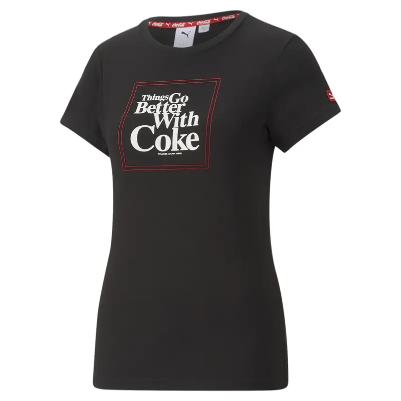 PUMA X COCA COLA Tee Siyah Kadın T-Shirt