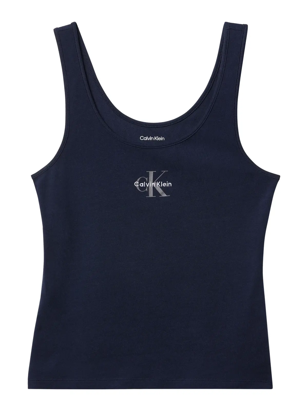 Calvin Klein CK GRAPHIC TANK Siyah Kadın Yuvarlak Yaka Atlet