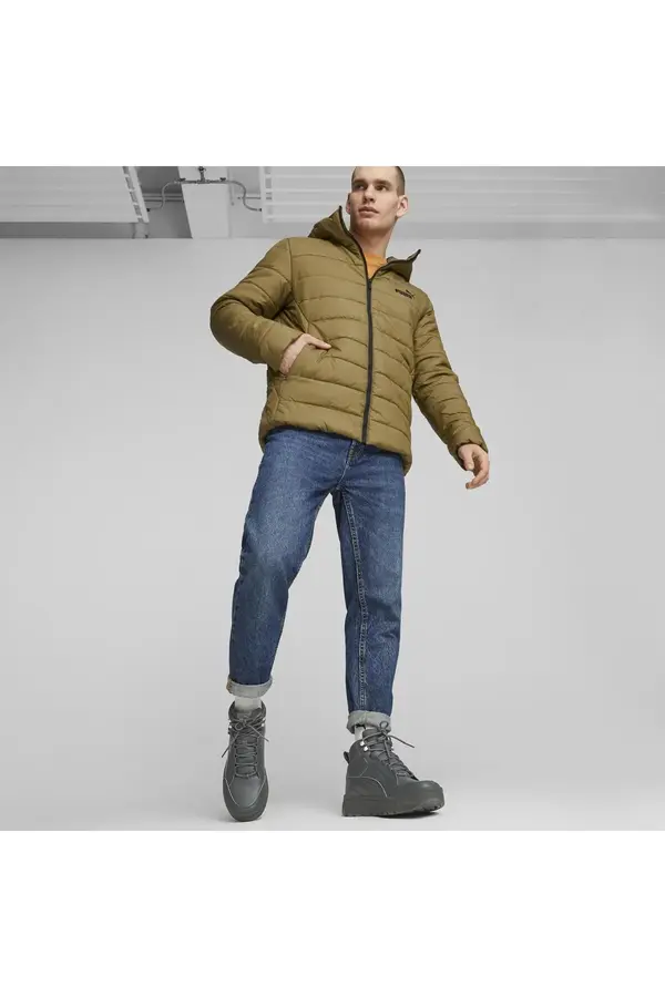 Puma ESS Hooded Padded Jacket Kahverengi Erkek Kapüşonlu Mont