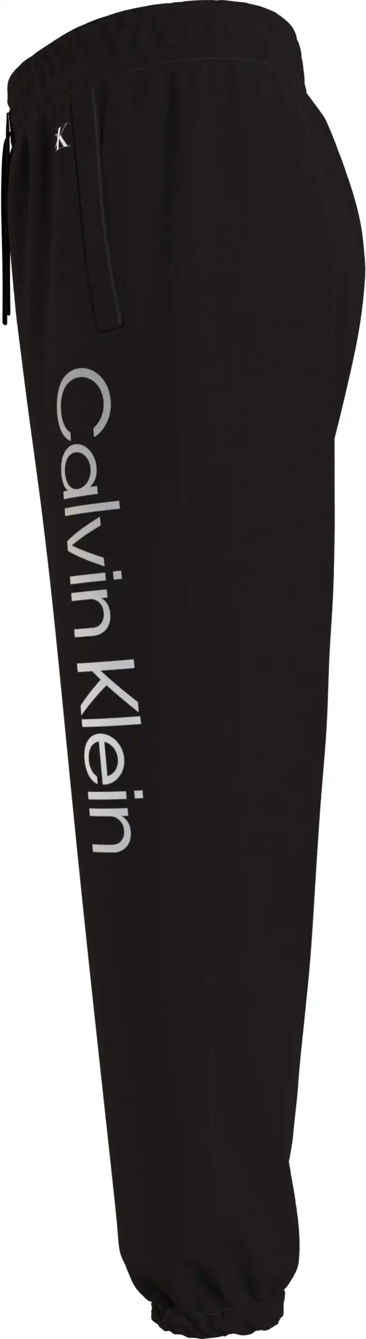 Calvin Klein INST SILVER LOGO SWE Kadın Siyah Eşofman Altı