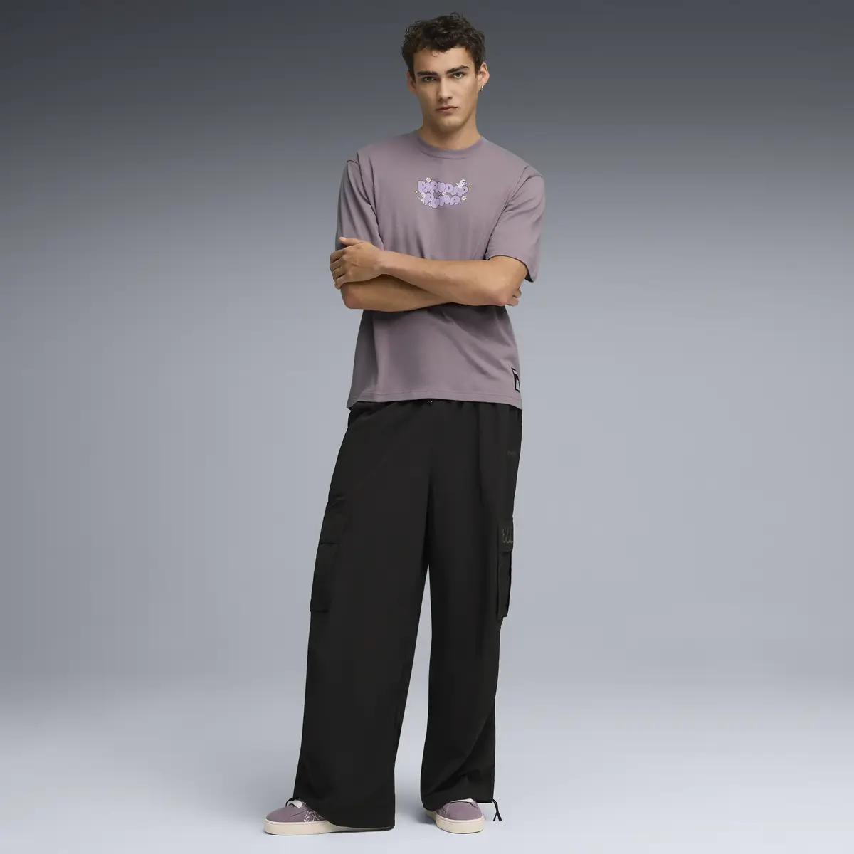 Puma Suede XL RIPNDIP Mor Erkek Günlük Spor Ayakkabı