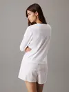 Calvin Klein LONGSLEEVE CLASSIC Beyaz Kadın Uzun Kollu Tişört