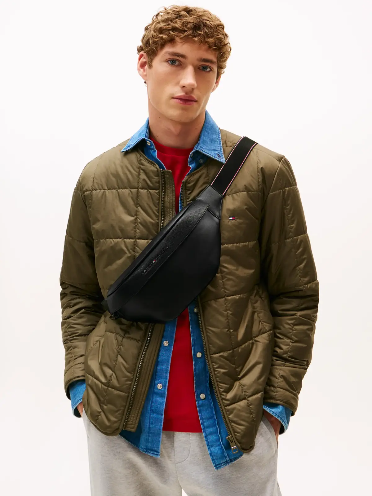 Tommy Hilfiger TH CORP BUMBAG, BDS Siyah Erkek Çanta & Cüzdan