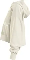 Calvin Klein GLOSSY MONOGRAM HOOD Kadın Krem Hoodie