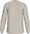 Calvin Klein BADGE WAFFLE LS TEE, PDH Krem Erkek T-Shirt & Polo
